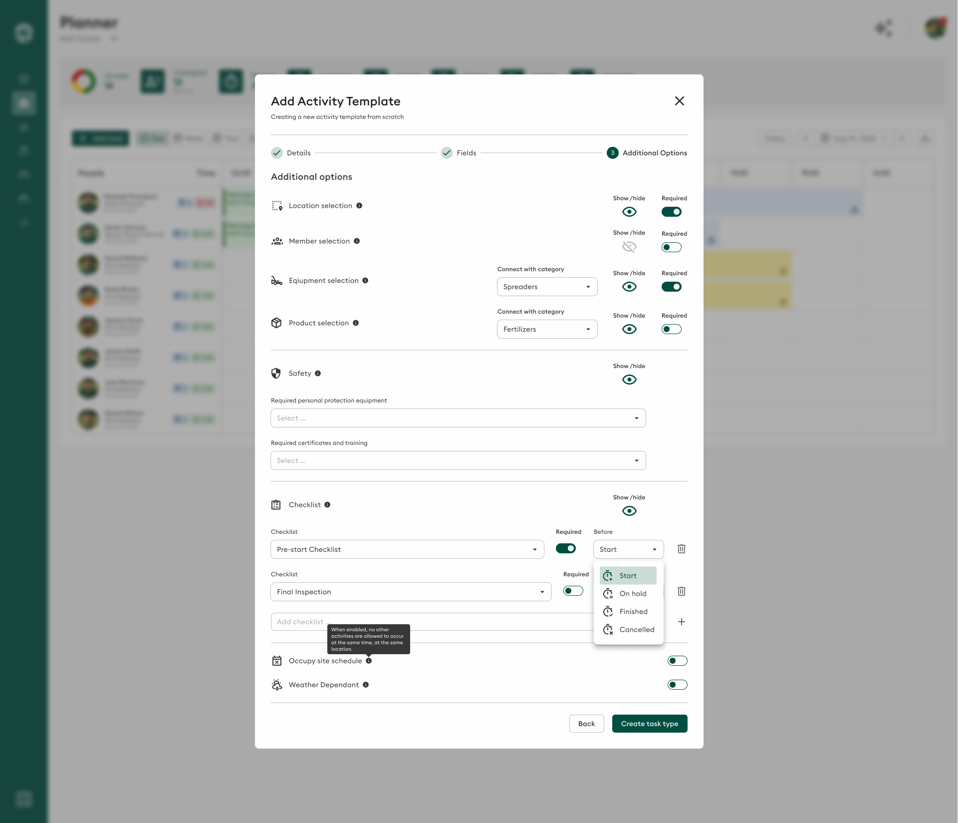 Additional Options